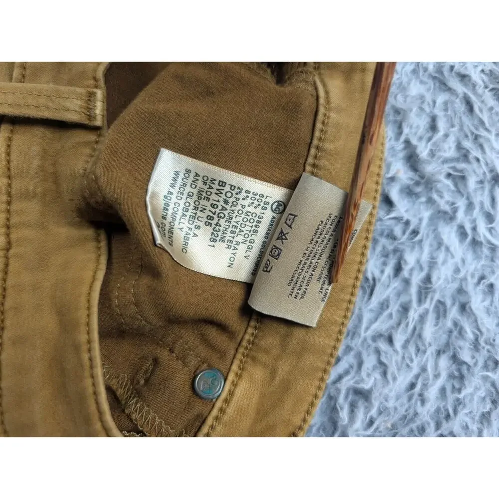 AG Adriano Goldschmied Jeans Women 25 Brown Legging Ankle Super Skinny Stretch - Picture 5 of 10